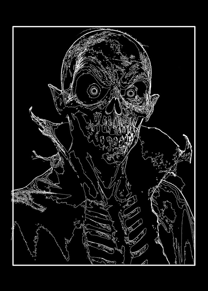 Glowing Skeleton Monster