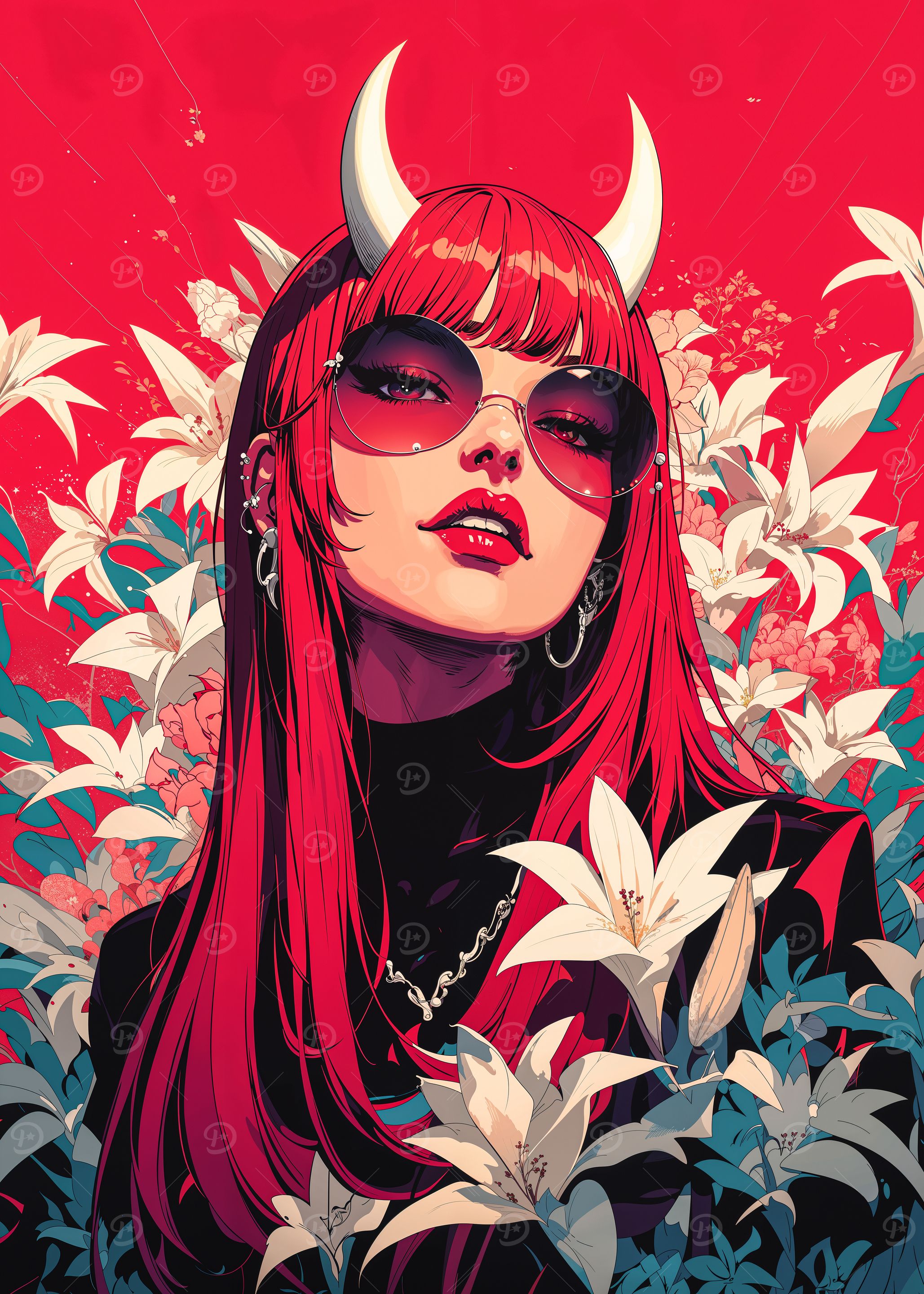 retro anime girl