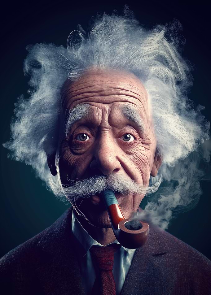 Einstein Smoking Pipe