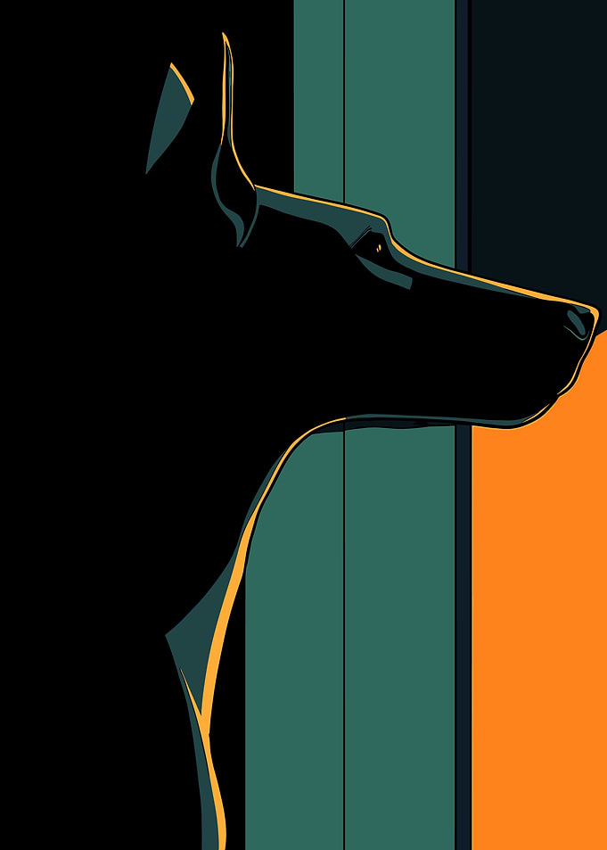 Dog Silhouette Art
