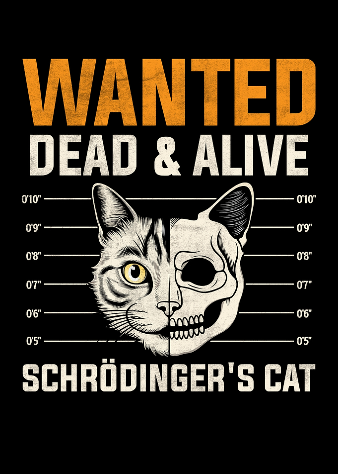 Schrödinger's Cat Wanted Poster