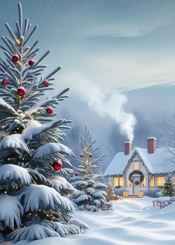 Snowy Christmas Cottage