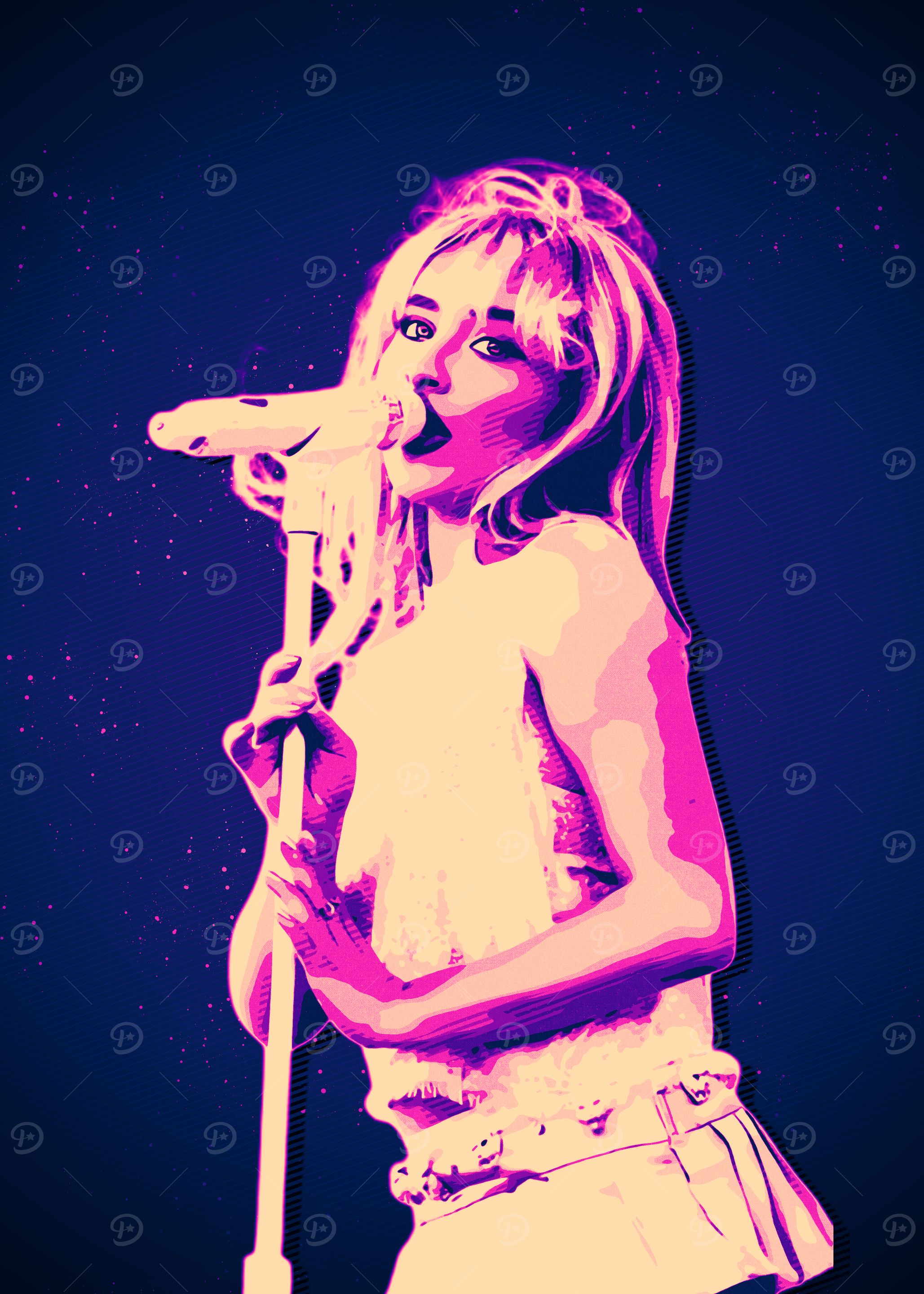 Sabrina Carpenter Retro Art