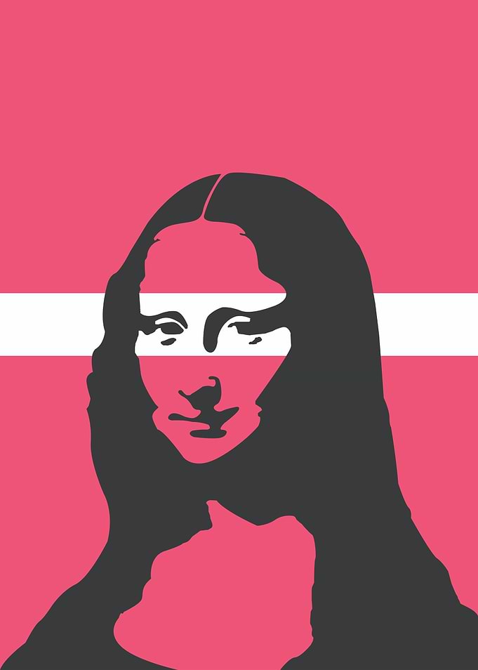 Mona Lisa Minimalist Art