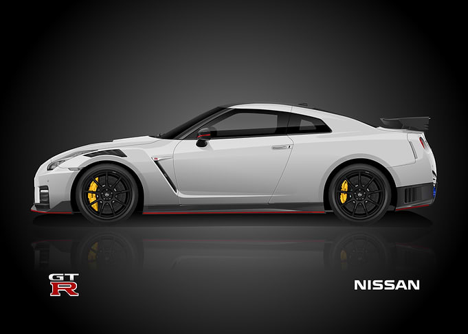 Nissan GT-R Side View