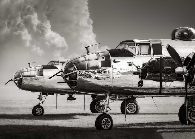 Vintage Bomber Plane