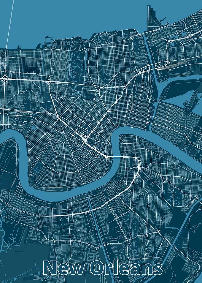 New Orleans City Map