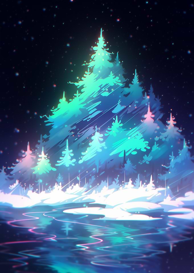 Glowing Forest Night