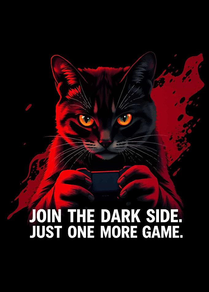 Gamer Cat Dark Side