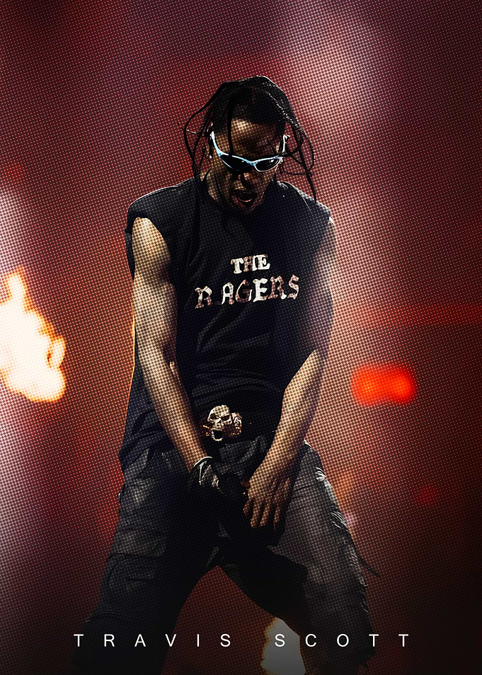 Travis Scott Concert Poster