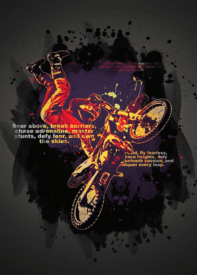 Motocross Rider in Action