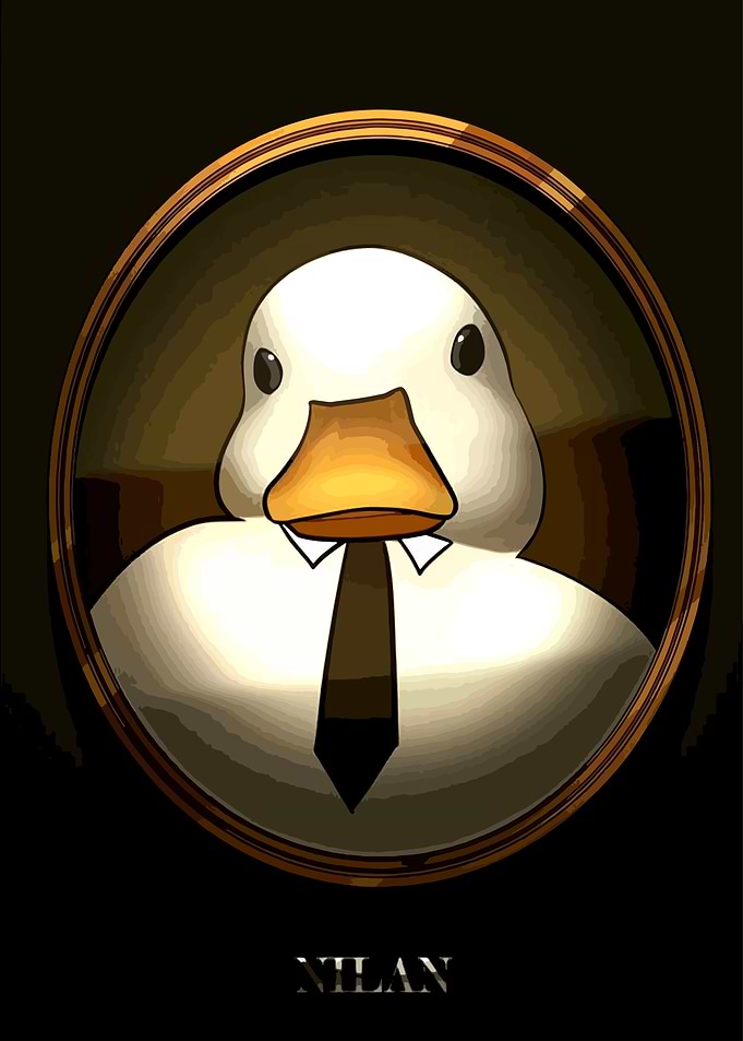 Duck in a Portrait