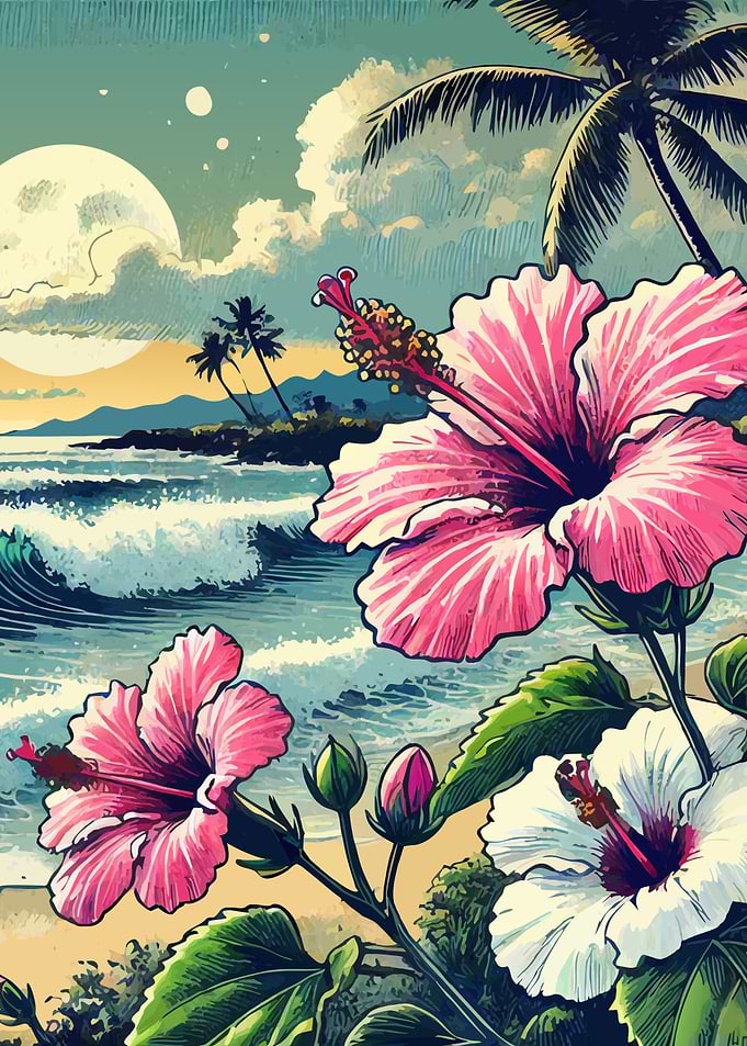 Hawaii Hibiscus Beach