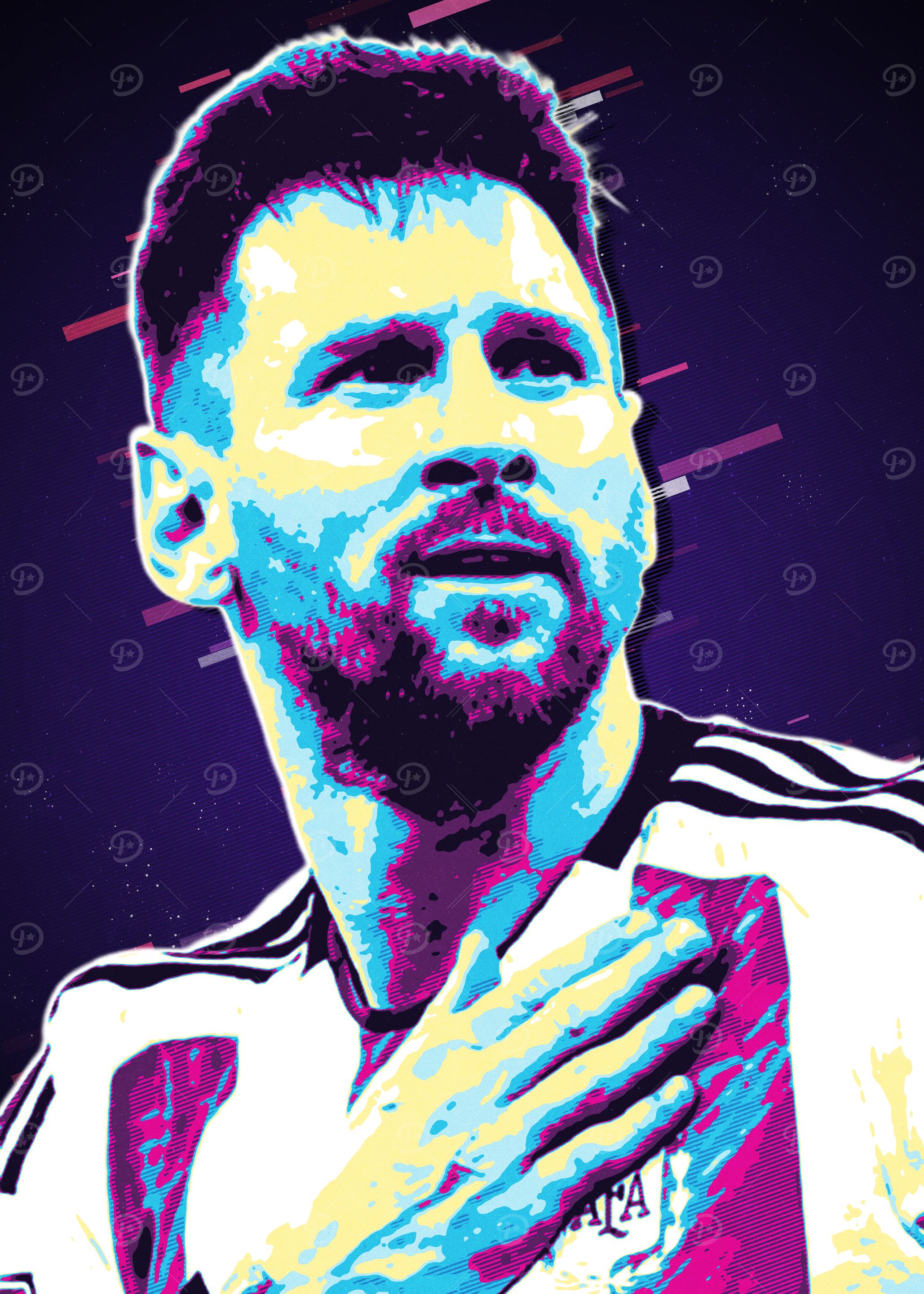 Lionel Messi Pop Art