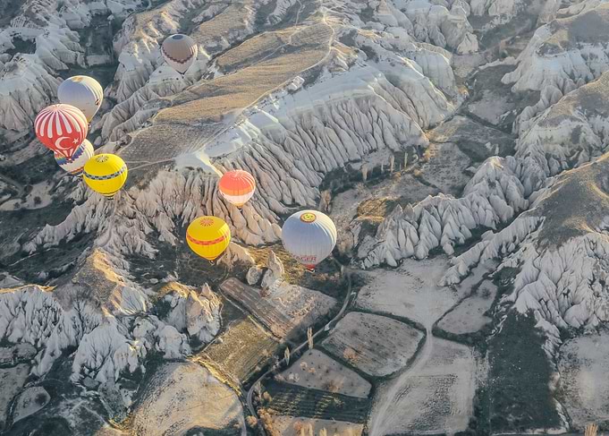 Hot Air Balloons Over Cappadocia
