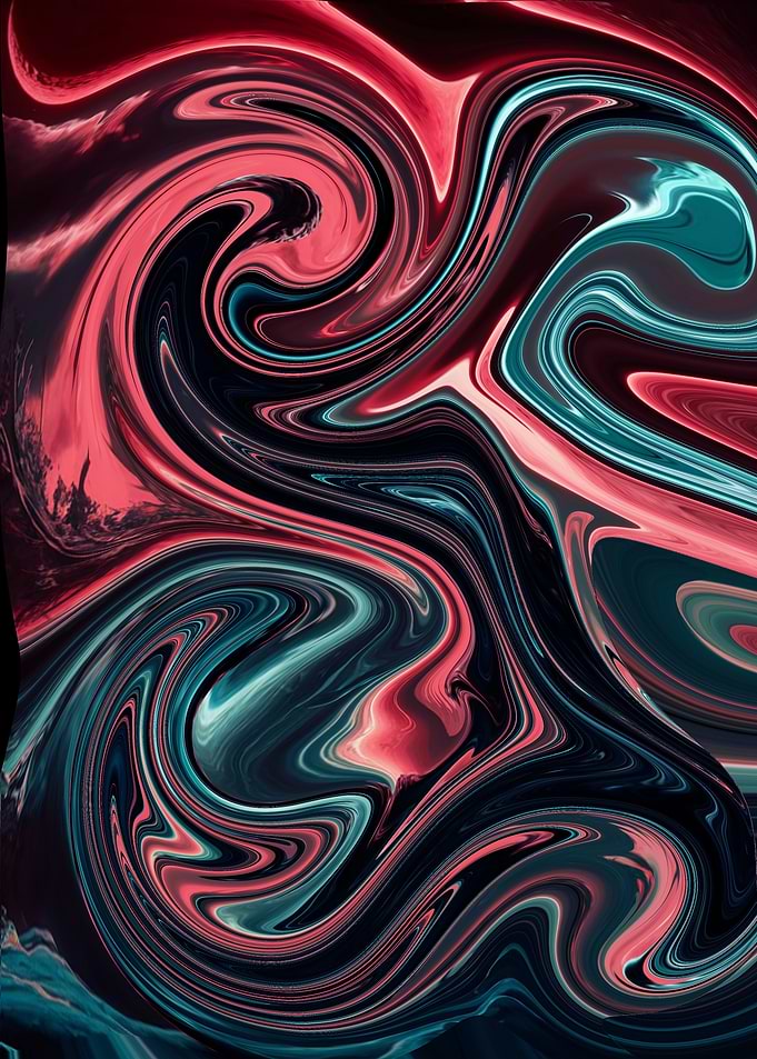 Abstract Swirling Colors