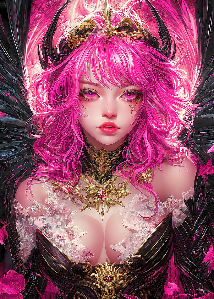 Pink-Haired Fantasy Queen Anime