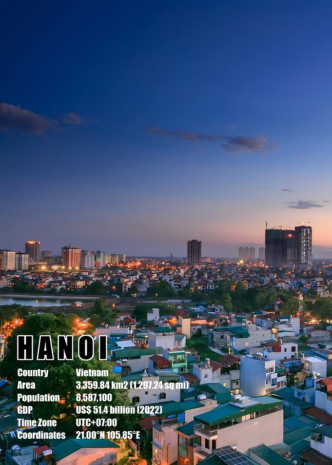 Hanoi Skyline at Dusk