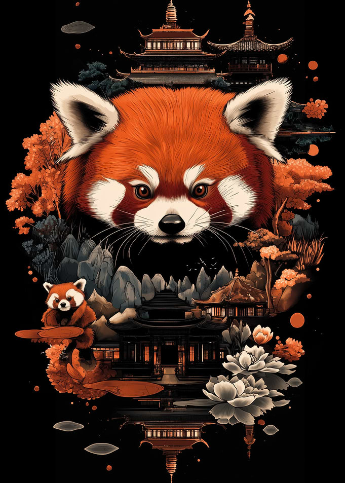 Red Panda Zen Garden