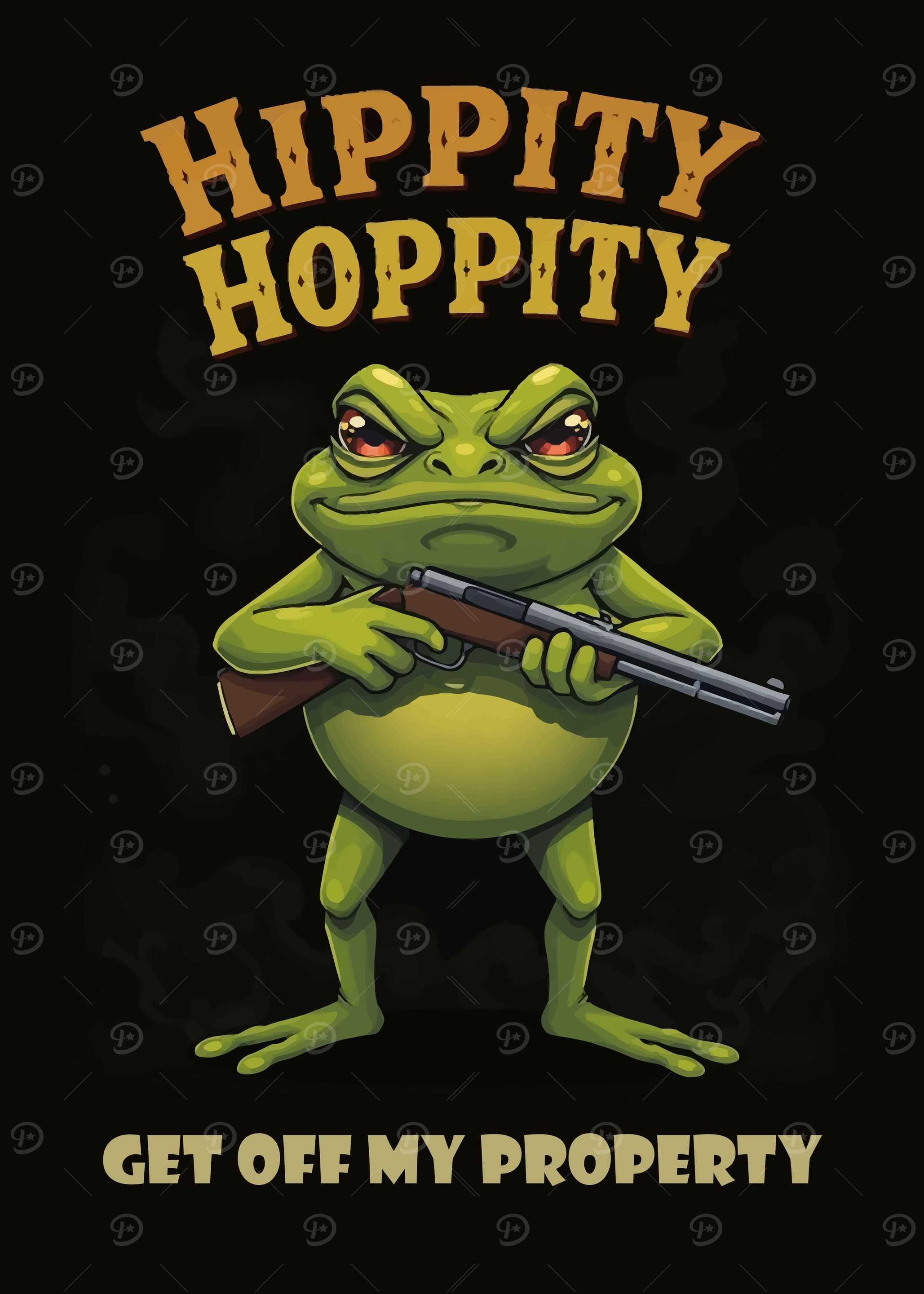 Frog with Shotgun Funny