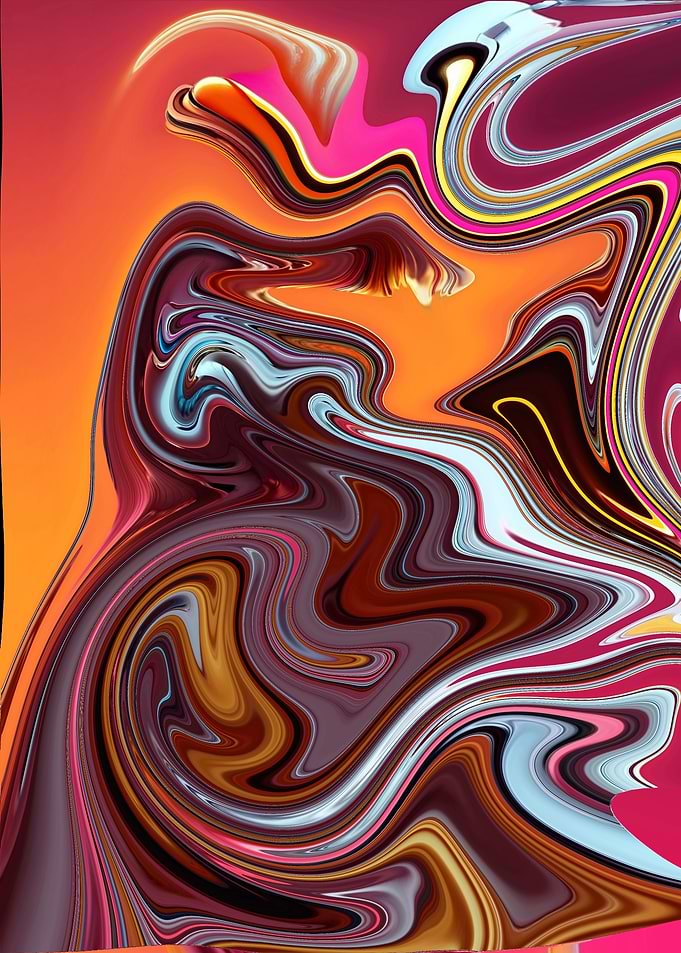 Abstract Swirling Colors