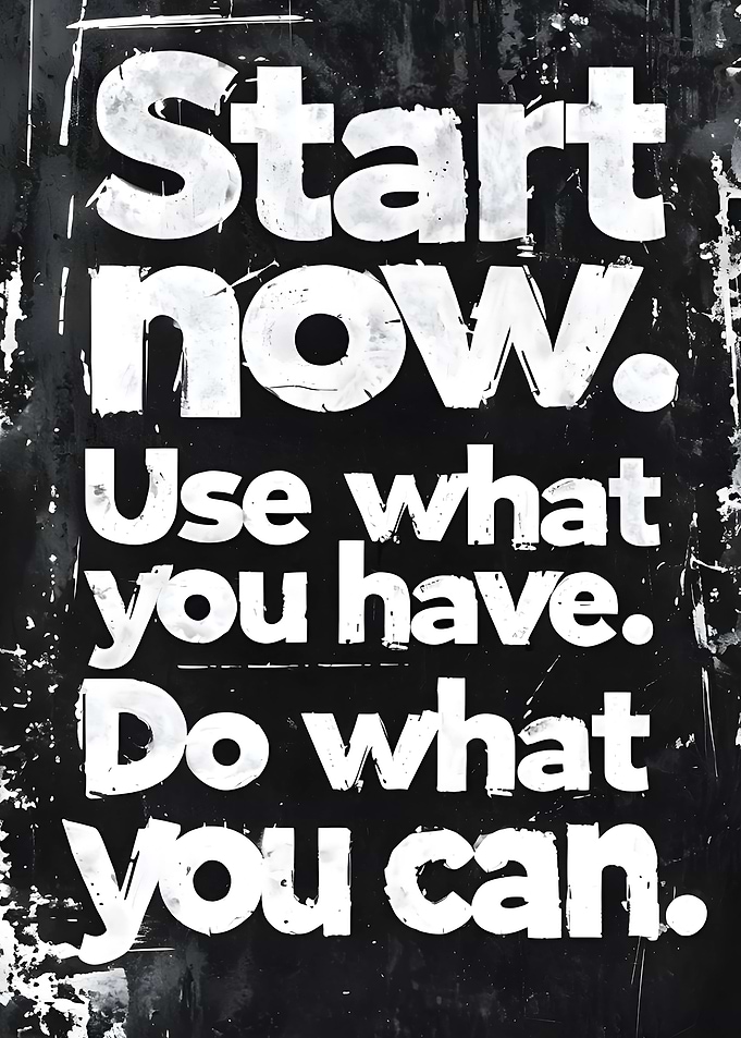 Start Now Motivational Poster