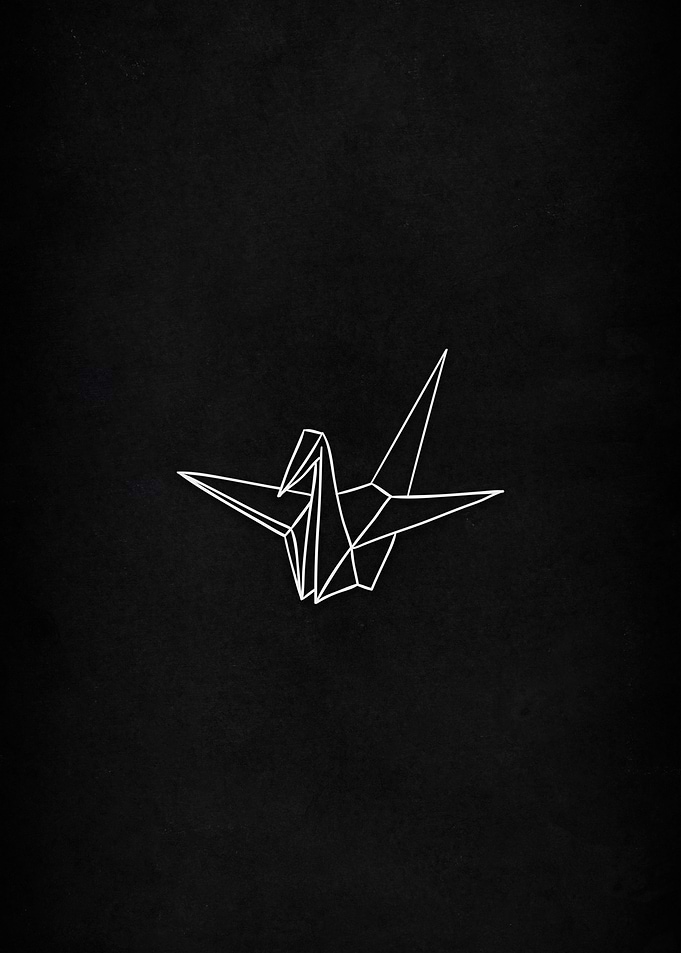 Origami Crane Minimalist Art
