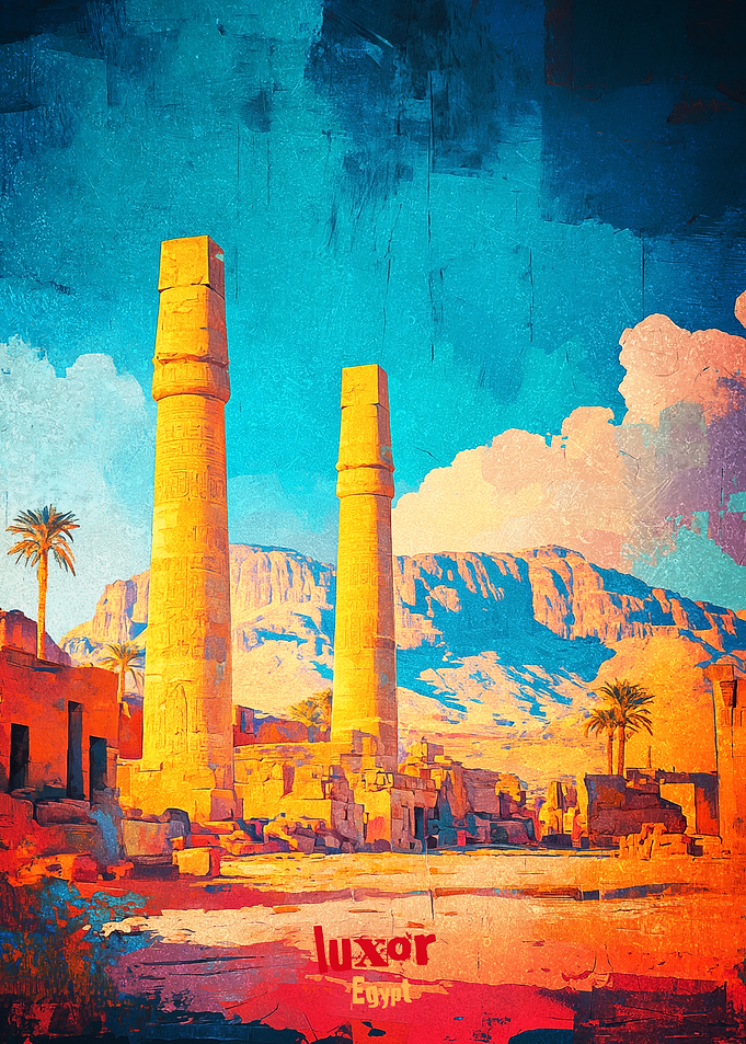 Luxor Art Poster