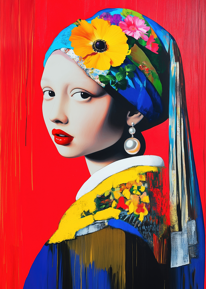 Girl with a Pearl Earring - Modern Art