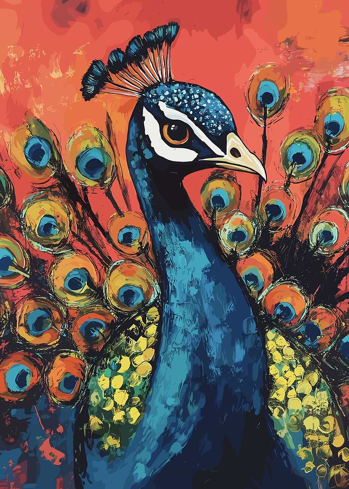 Peacock Painting