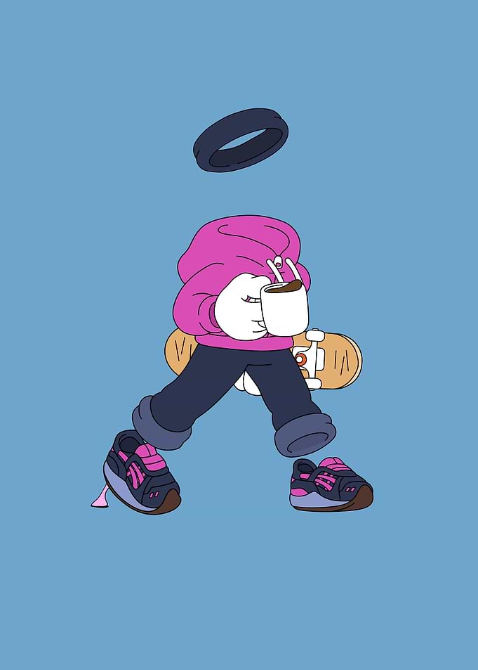 Skateboarding Character