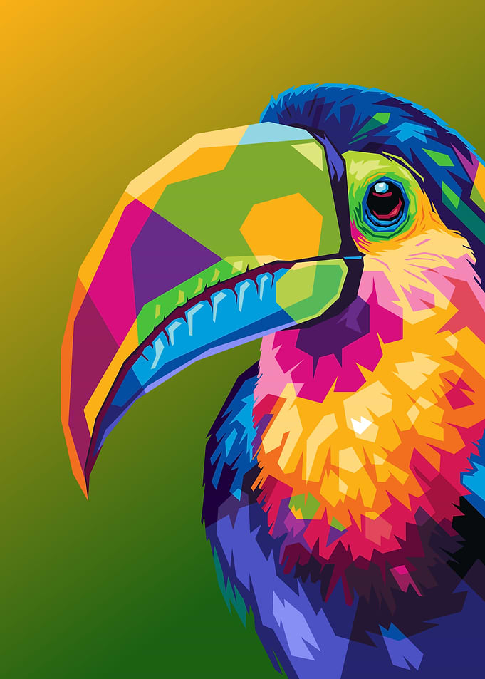 Colorful Toucan Portrait