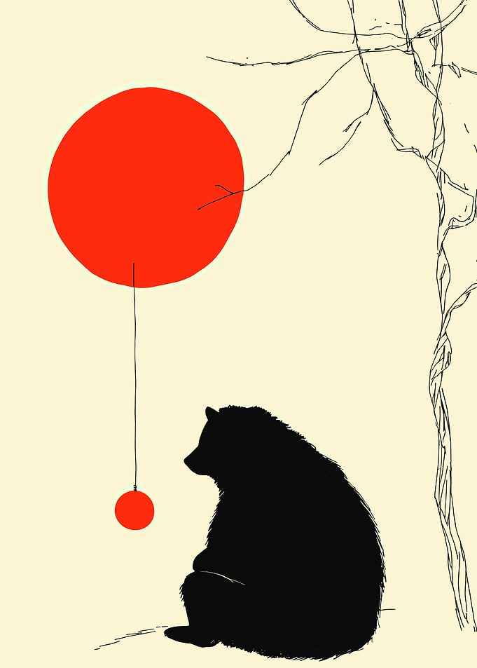 Bear and Red Circle