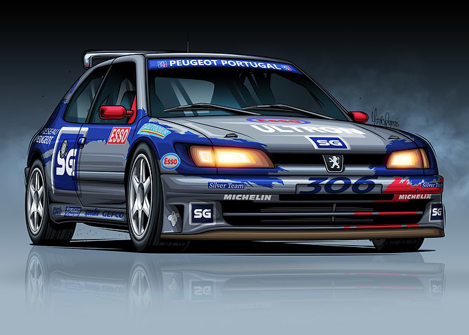 Peugeot 306 Maxi Kit Car Silver Team