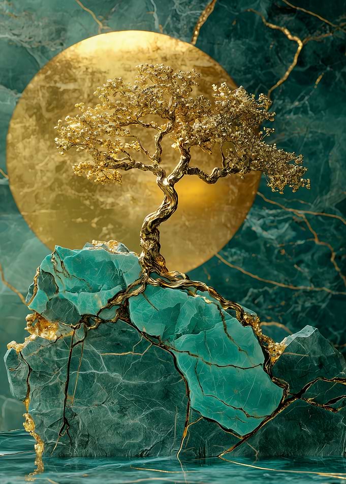 Golden Bonsai Tree