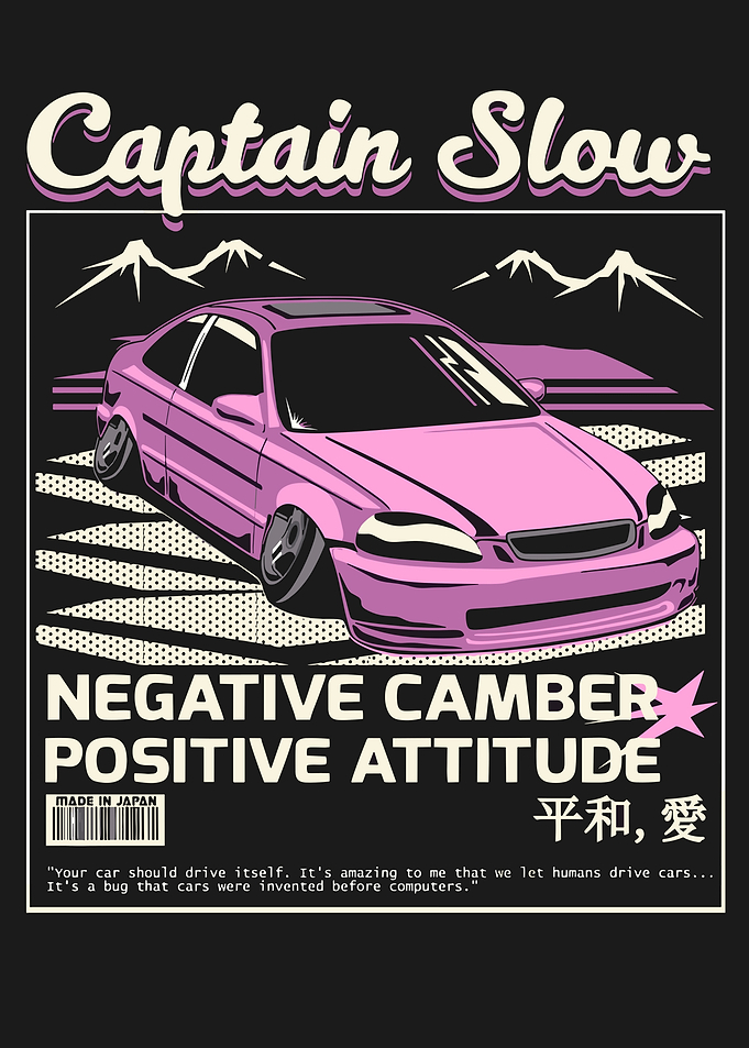 Captain Slow Car Graphic