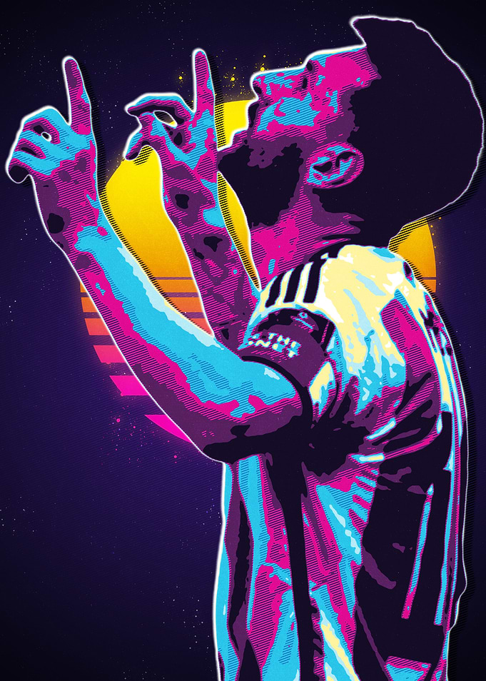 Retro Soccer Player