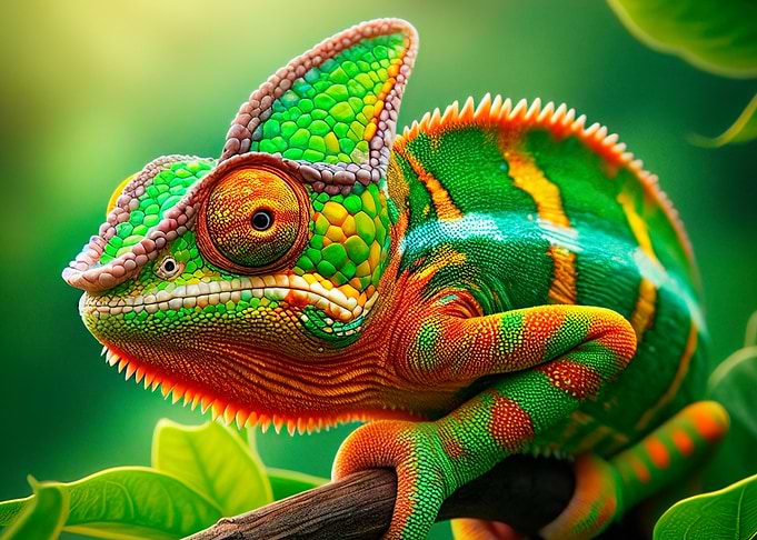 Chameleon Close-Up