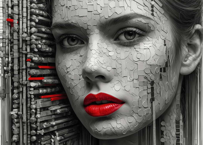 Abstract Woman Portrait