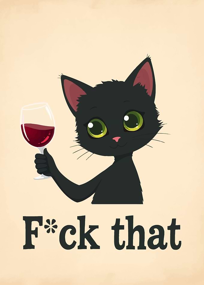 Black Cat Wine Quote