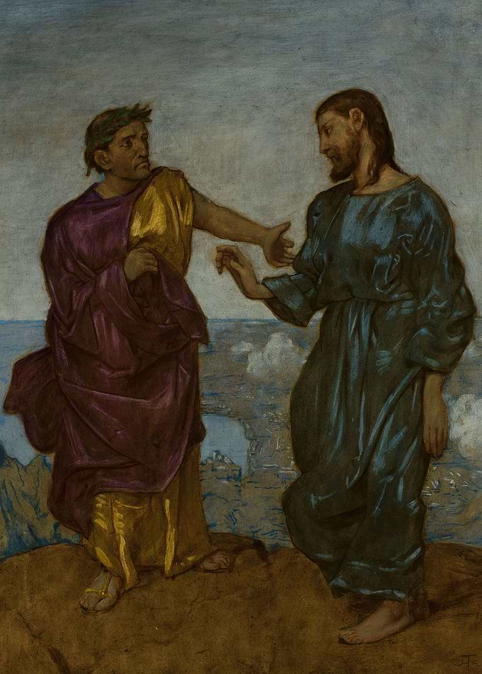 Jesus and a Roman Hans Thoma