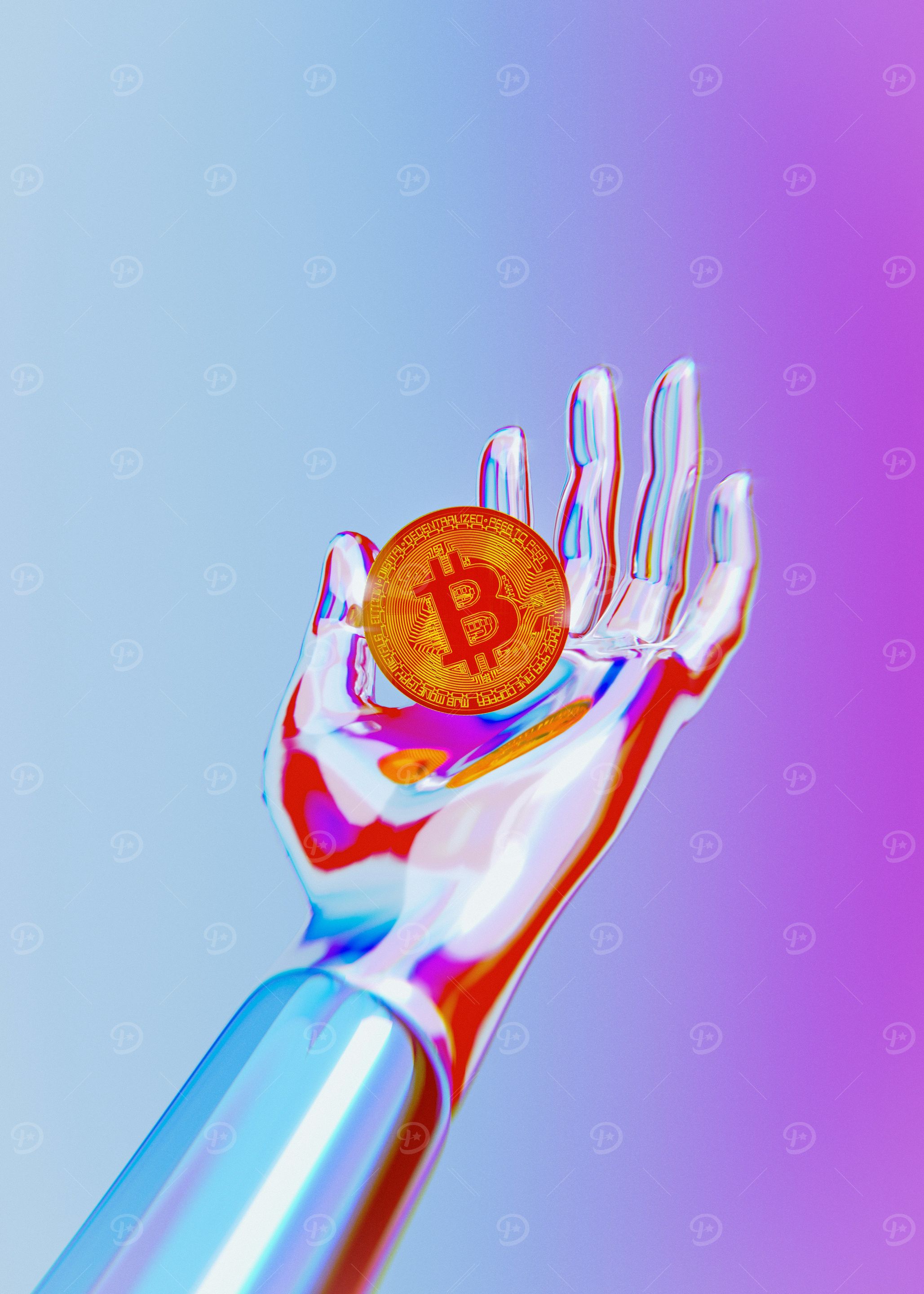 Bitcoin in Hand
