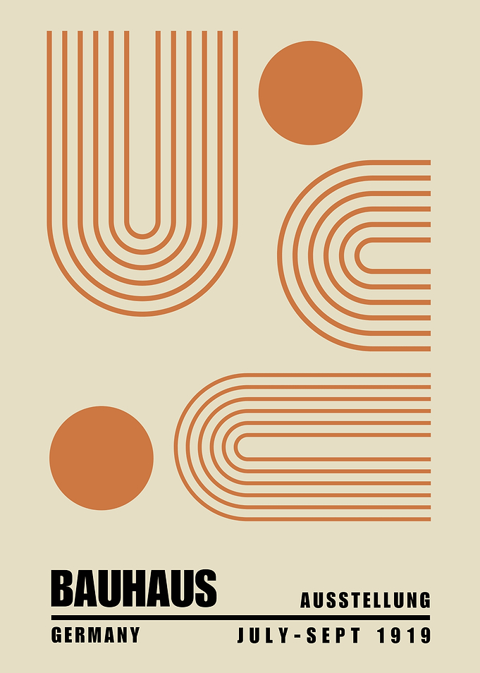 Bauhaus Geometric Art Print