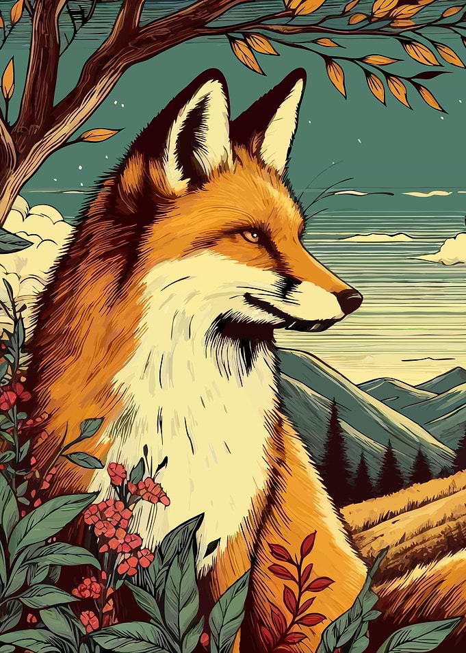 Fox in Forest