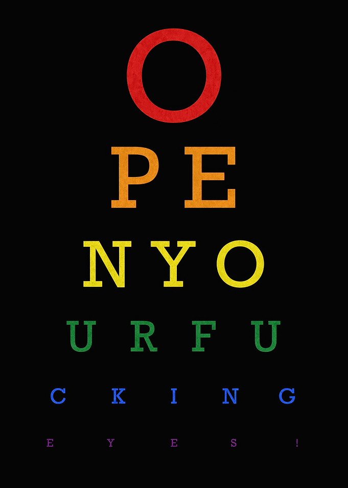 Rainbow Eye Chart