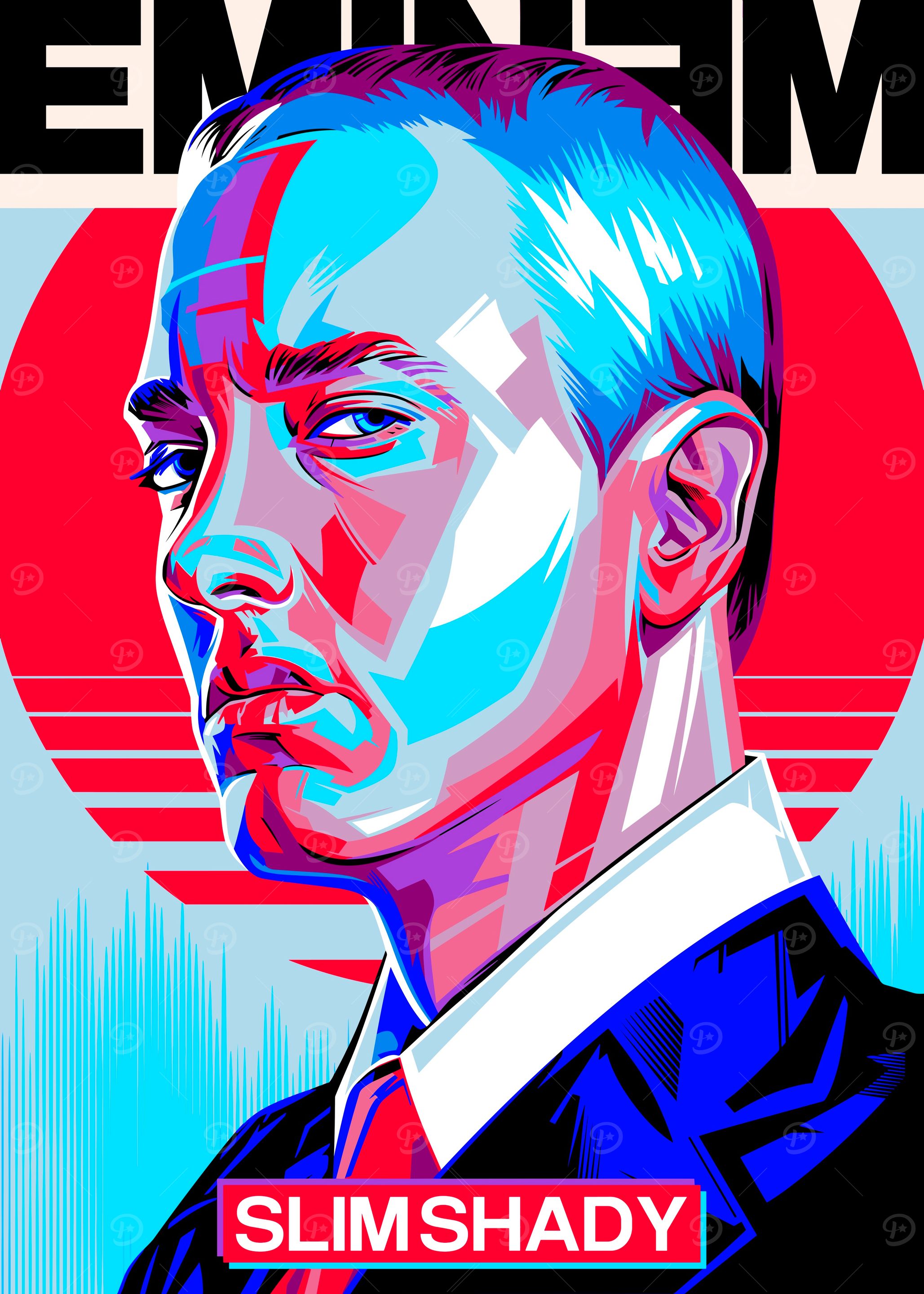Eminem Slim Shady Portrait