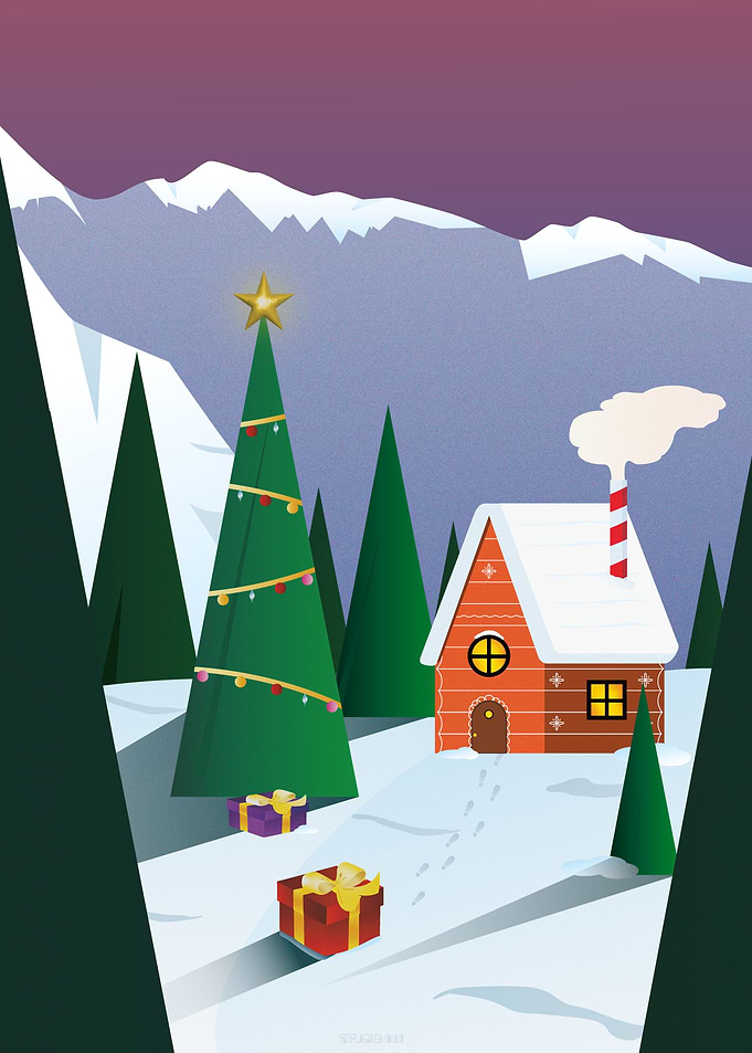 Christmas Cabin in the Woods