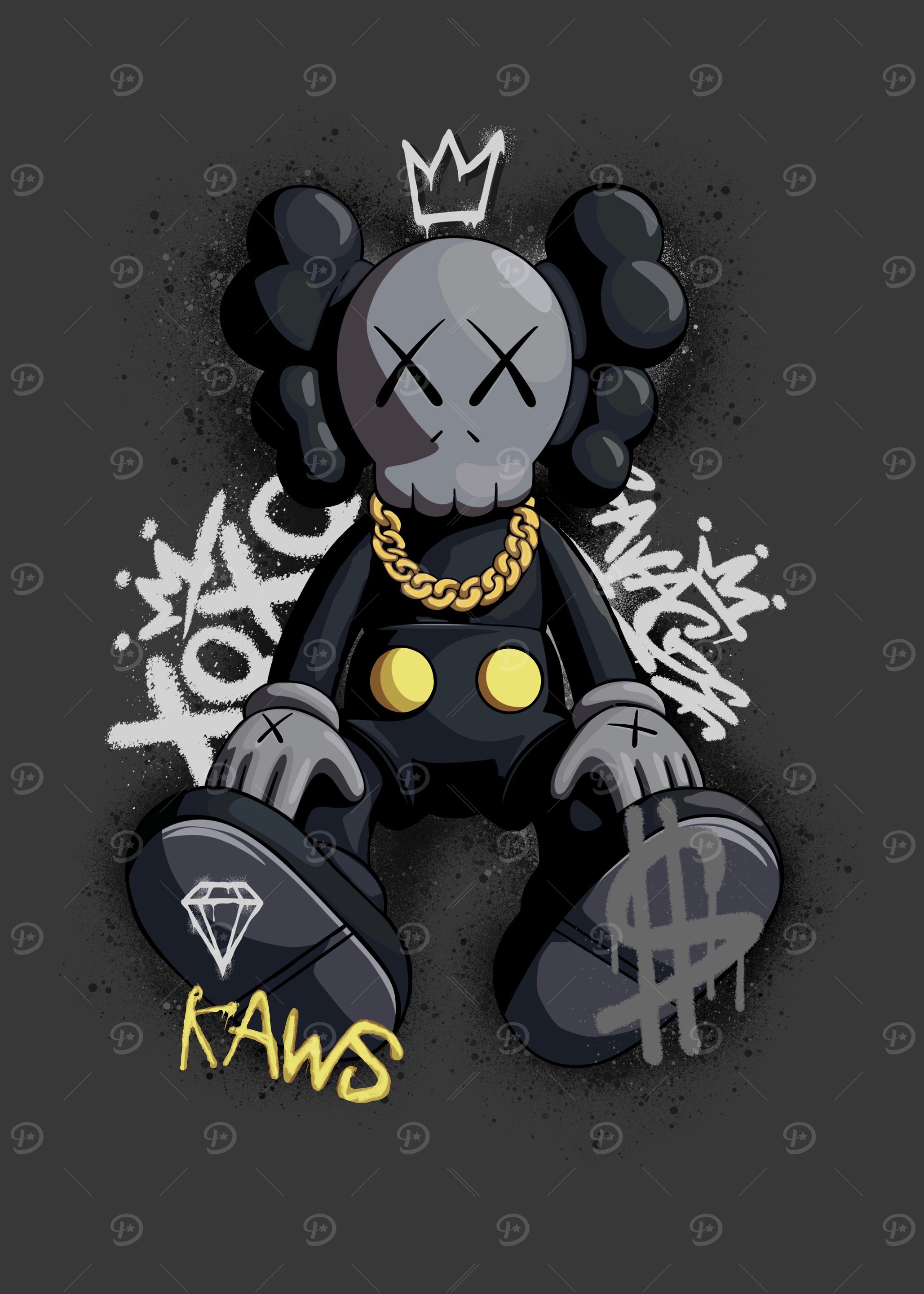 Kaws Posters Online - Shop Unique Metal Prints, Pictures