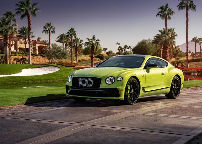 Lime Green Bentley Continental GT