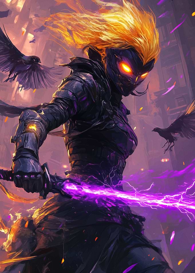 Fiery Warrior Sword